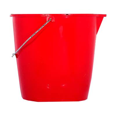 Seau rond polypropylène avec bec verseur anse métal 12 litres bleu - Gedimat - NESPOLI