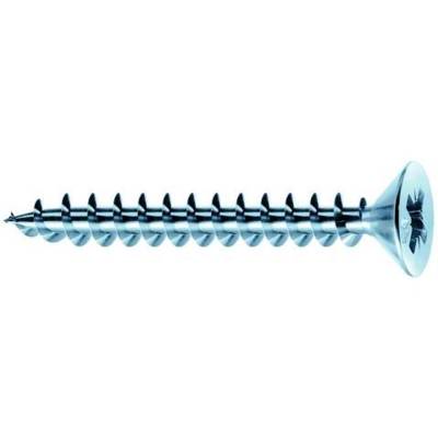 Vis MUSTAD Panelvit Tête cylindrique Pozidriv - Filetage total - Zingué Blanc - Ø6x50mm - Boite de 200 - PVACZP600500C8C - Maxoutil