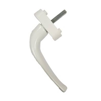 Bouton oscillo-battant alu Falcon accous PRODIF Carré 7x35 mm vis 45 mm - Blanc 9016 - BCA40105 - Maxoutil