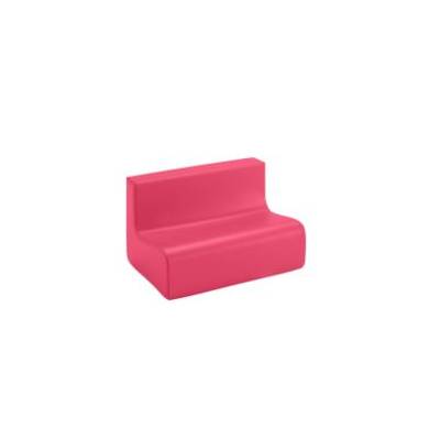 Banquette petit enfant 2 places HT 24cm Mousse et PVC 20 coloris au choix