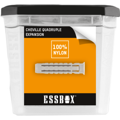 Cheville ESSBOX SCELL-IT Nylon - Galaxy - Ø6 mm x 30 mm - Boite de 100 - EX-91011406 - Maxoutil