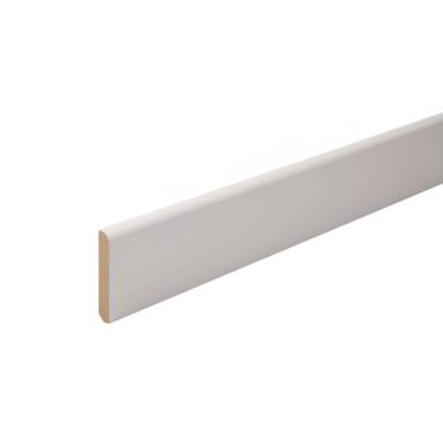 Plinthe MDF prépeinte blanche arrondie - Gedimat - SOTRINBOIS