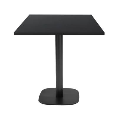 Table pied noir 70x70cm noir - intérieur - RestooTab