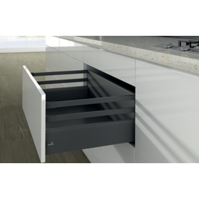 Casserolier Arcitech HETTICH - P.270 H.250/126mm - anthracite sans coulisse avec tringle - 9150855 - HETTICH FRANCE