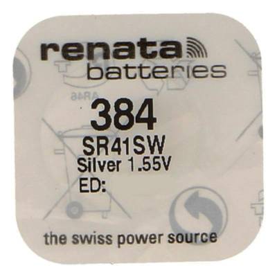 Pile bouton Silver Oxyde 384  / SR41SW  0% mercure
