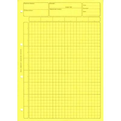 Bloc Audit Comptable pour Contrôle Interne A4 80 pages Jaune