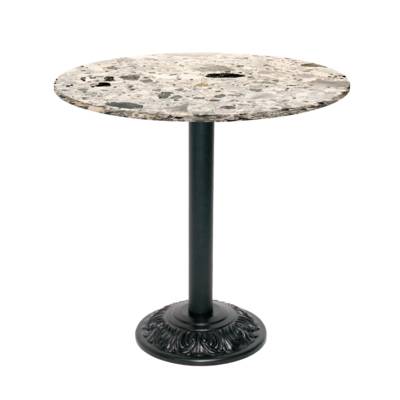 Table pied noir Ø70cm cepp - intérieur - RestooTab