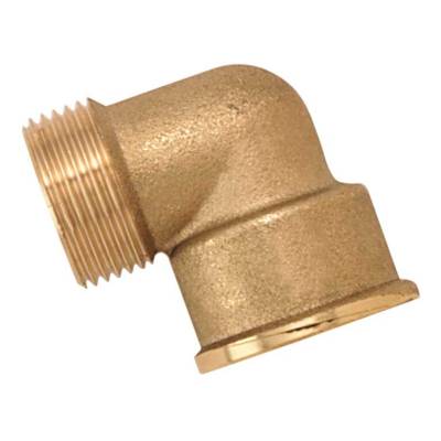 Coude laiton brut mâle femelle égal à visser réf.94 diam.12x17mm en vrac 1 pièce - Gedimat - BOUTTE