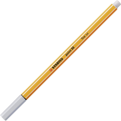 Stylo-Feutre POINT 88 Pointe Fine 0,4 mm gris clair - STABILO