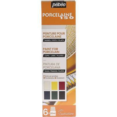 Set Initiation N°1 Peinture Porcelaine P150 Brillant - 6 Flacons de 20 ml