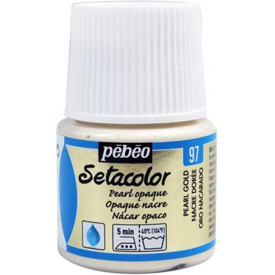 Setacolor Flacon 45ml Peinture pour Tissu NACRE DOREE