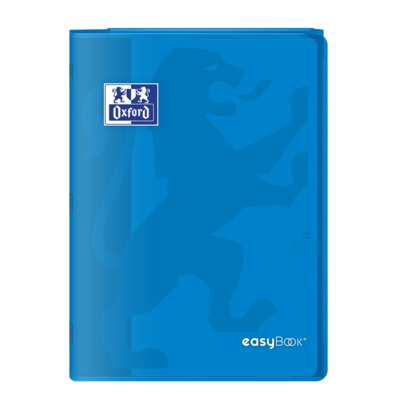 Cahier Easybook agrafé 21x29.7cm 96 pages grands carreaux 90g bleu - Oxford
