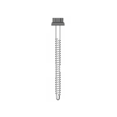 Zacrovis bois 6.5x150 ETANCO - Tête ral 7037 gris poussière - 100 pièces - 551234321 - ETANCO LR SA