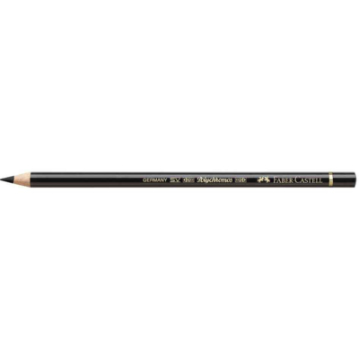 Crayon de couleur POLYCHROMOS Mine 3,8mm à l'Huile Noir - Faber-Castell