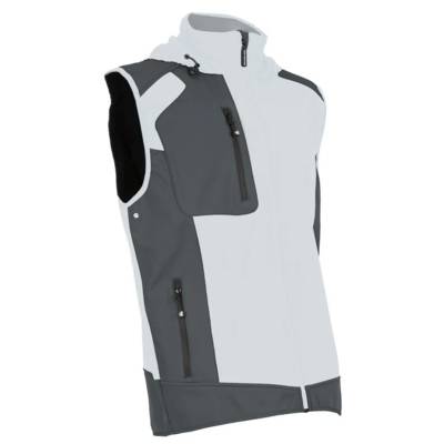Gilet sans manche de travail FABIO T.2XL - NINE-WORTHS - 1064-2XL-BLANC/GRIS - NINE WORTH