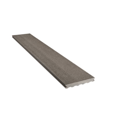 Lame de terrasse bois composite ELEGANCE lisse gris anthracite - Gedimat - SILVADEC