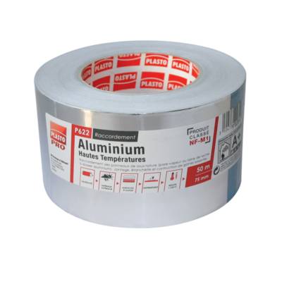 Adhésif aluminium hautes températures tous usages M1 P622 - Gedimat - PLASTO
