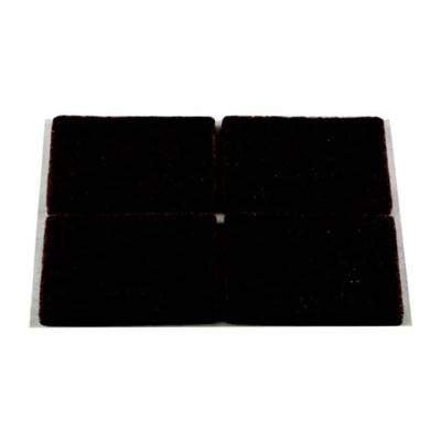 Patin rectangulaire adhésif feutre brun - Gedimat - NORAIL
