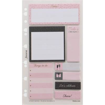 Confetti Notes adhésives Rose 95 x 164 mm