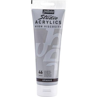 Tube 250ml Peinture Studio Acrylique HV Gris Neutre - PÉBÉO