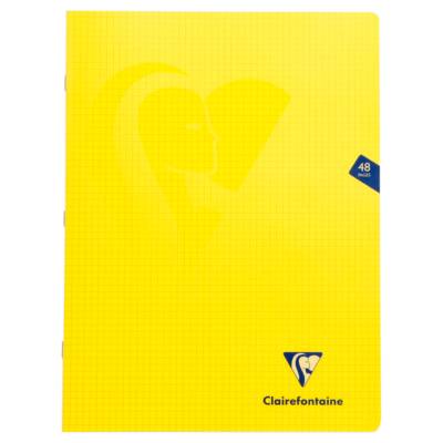 Pack 10 Cahiers MIMESYS Piqué Polypro 24 x 32 cm 48 pages 90g Q.5x5 Assortis - Clairefontaine