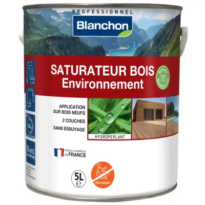 Saturateur bois environnement biosource 5l chêne brulé - BLANCHON - 07102966