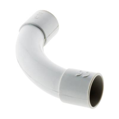 Courbe grand rayon pour tube IRL D16 gris - Gedimat - ZENITECH