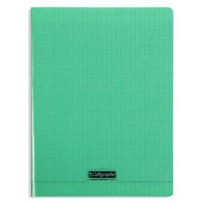 Cahier Polypro 8000 Grands Carreaux séyès 96 pages 24x 32cm vert
