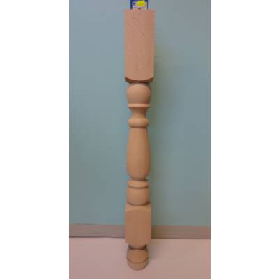 Pied de table haute bois Hêtre brut Ht.720mm Réf 280900 - Maxoutil