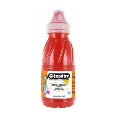 Encre à Dessiner Rouge Vif en 250 ml - CLÉOPÂTRE