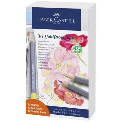 Crayon GOLDFABER Aquarelle, boîte métal de 36