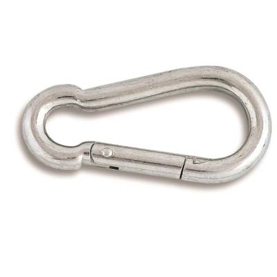 Mousqueton pompier - Acier zingué - Diamètre 8 mm - Longueur 80 mm - Gedimat - CHAPUIS