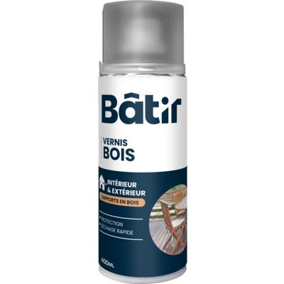 Peinture technique aérosol vernis bois satin - bombe de 400ml - Gedimat - RECA