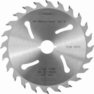 Lame de scie circulaire Ø200 x 2.4 x 22 mm LAMELLO - Métal dur Z24 - Prof.68 mm - Pour fenêtre bois - 132323 - LAMELLO BELGIUM