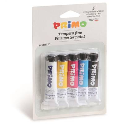 Set 5 Tubes 12 ml Peinture Gouache - PRIMO