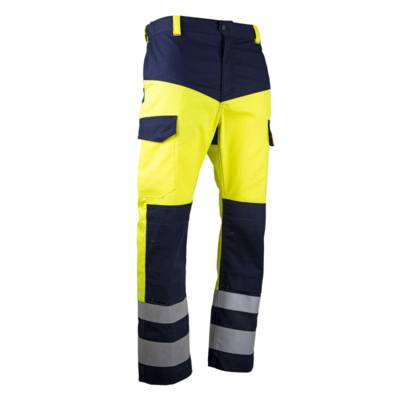 Pantalon multirisque HV RISH E3 Xenon Jaune fluo/ Marine T.38 - LMA - 1712