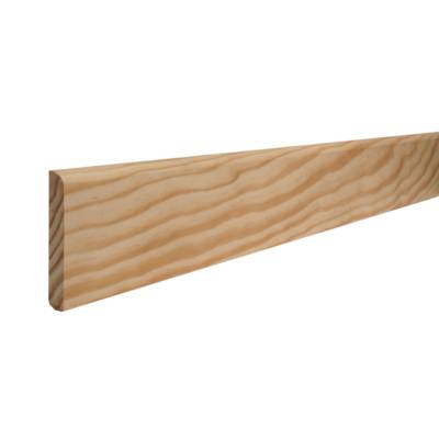 Plinthe Pin des Landes sans nœud bord arrondi L.2,00 m - section 10 x 70 mm - Gedimat - SOTRINBOIS
