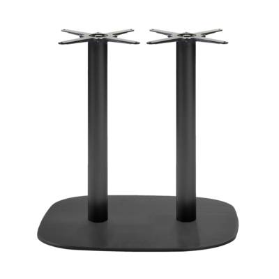 Pied de table double noir Round - intérieur - RestooTab