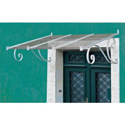 Marquise SEVIGNE en fer noir - 150x120cm - Gedimat - BRUN ET DOUTTE