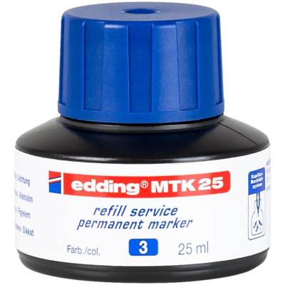 Recharge D'encre par Capillarité MTK25 Pour Marqueur Permanent Bleu