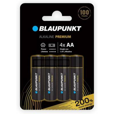 Piles AA alcalines PREMIUM, paquet de 4