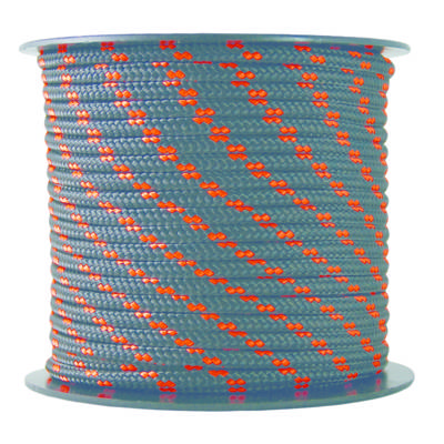 Tresse polyester/polyamide noire/orange D3mm - 25m - Gedimat - CHAPUIS
