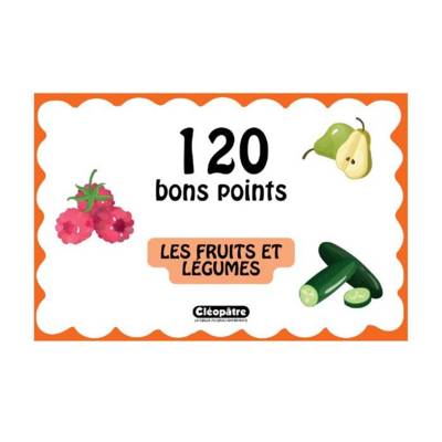 Lot de 120 bons points – Les fruits et légumes