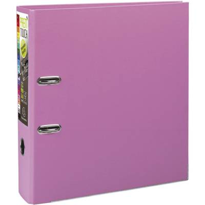 Classeur à levier Prem'Touch dos 80mm A4 rose