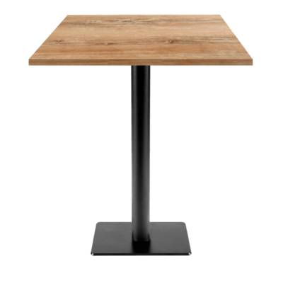 Mange-debout pied noir 70x70cm chene slovene - intérieur - RestooTab