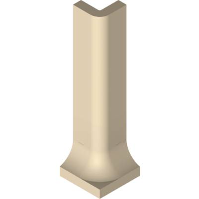 Angle sortant pour plinthe à gorge UNI - 3 x 10 cm - beige ivory - Gedimat - VITRA