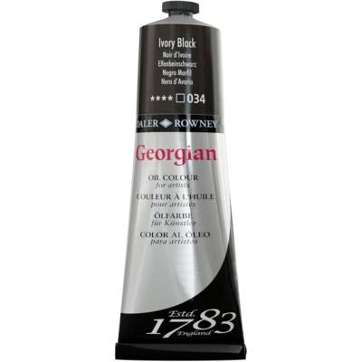 Tube 225ml Peinture à l'huile Georgian Noir ivoire - DALER ROWNEY