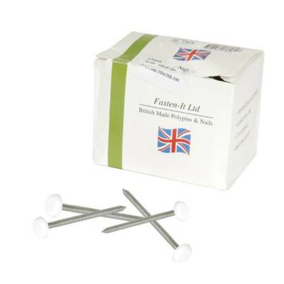 Clou inox NICOLL embout plastique blanc pour BELRIV - L.65 mm - 100 pièces - CI65B