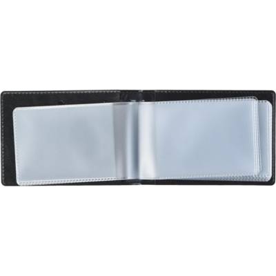 Etui matière synthétique pour 40 cartes de visite 90 x 58 mm, noir