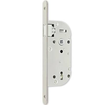 Serrure monopoint à larder axe à 50 mm NF inox même variure - sans gache réversible - Euro-elzett kft - g840e2d7k4 roz - Maxoutil